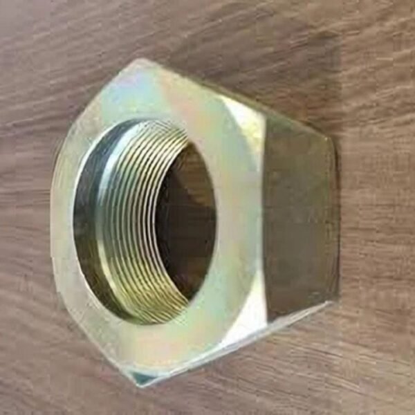 Hexagonal Golden And White Zink Plated Hydraulic Hex Nut