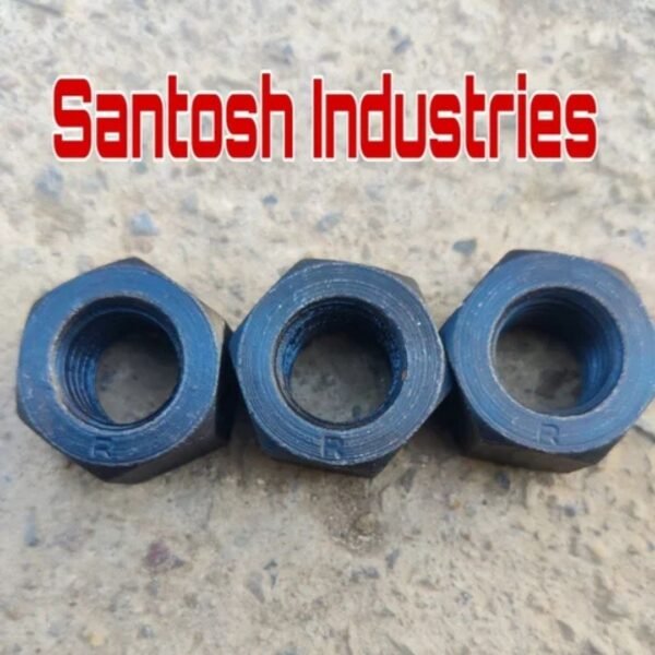 Black And Zink Coated Hsfg Hex Nuts, Size: M20x2.5