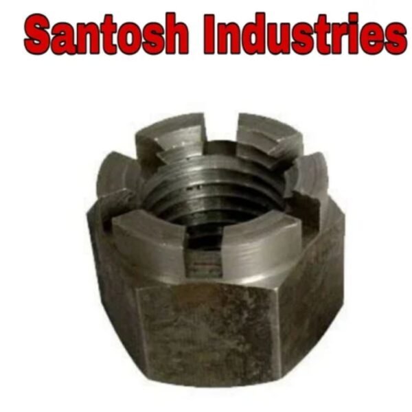 Zink Plating Mild Steel Castle Nut, For Industrial, Size: M16 To M48